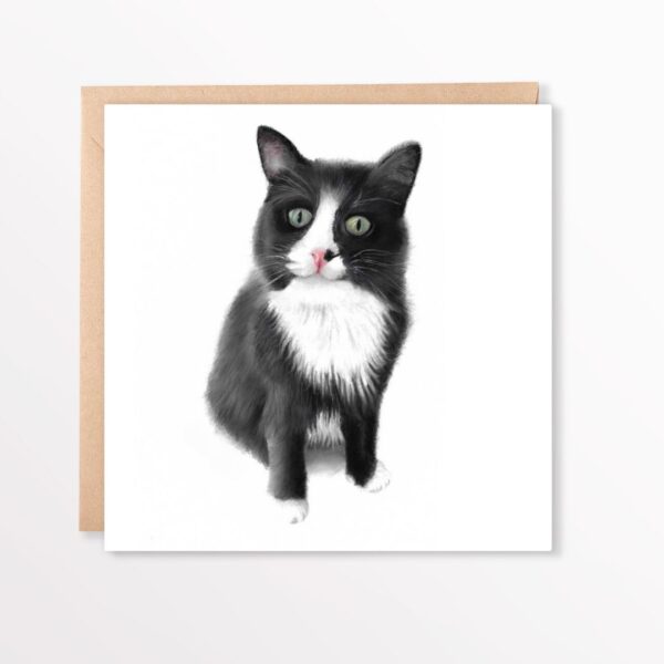 Maine Coon Cat Card : Cat Art (6" x 6") - Image 3