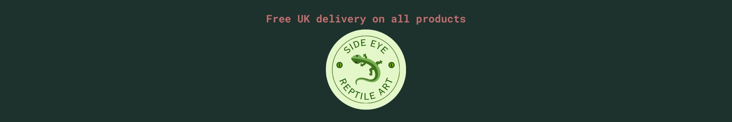 Side Eye Reptile Art Website Banner